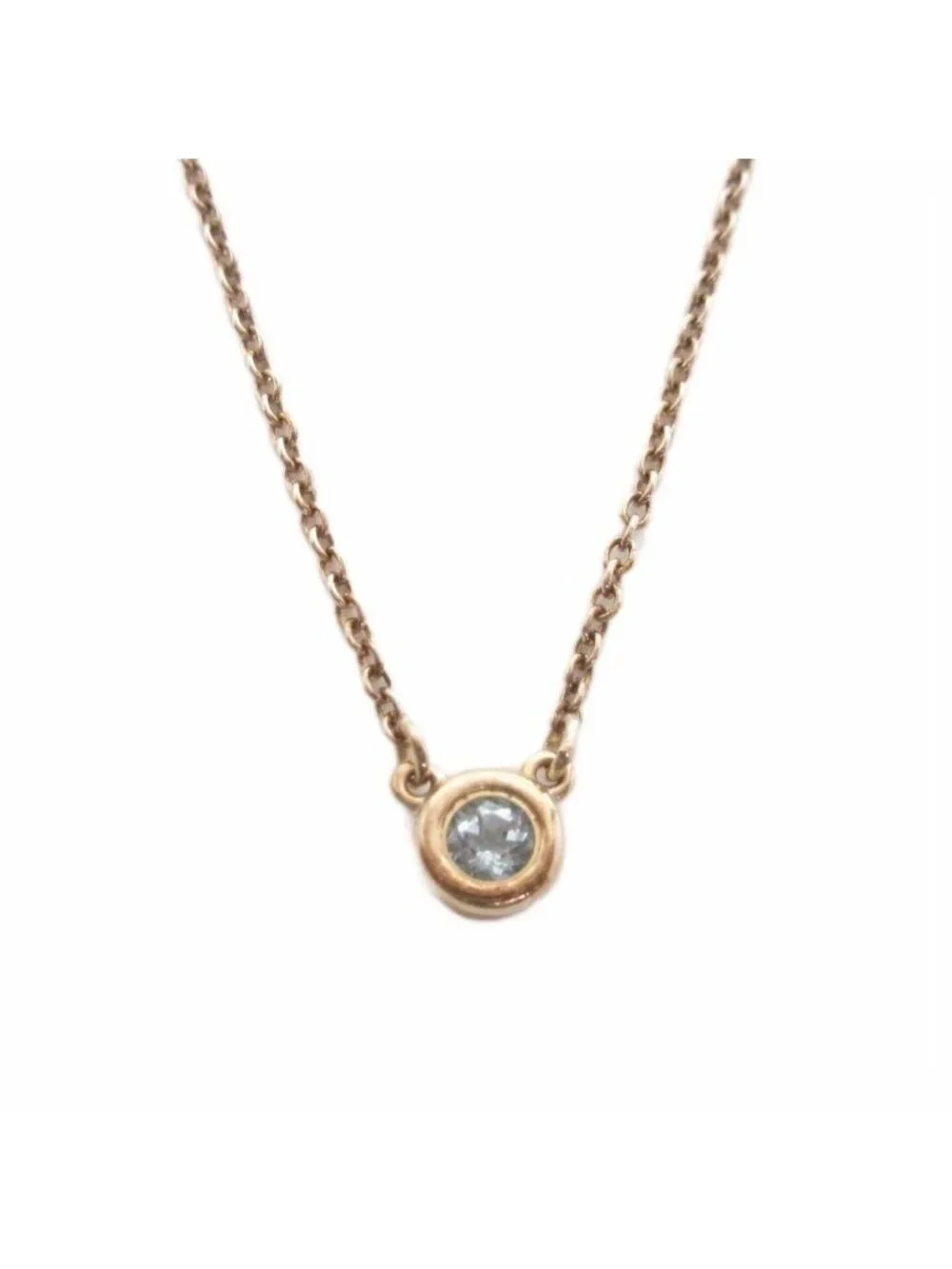 Tiffany & Co by the Yard Aquamarine Necklace Silver